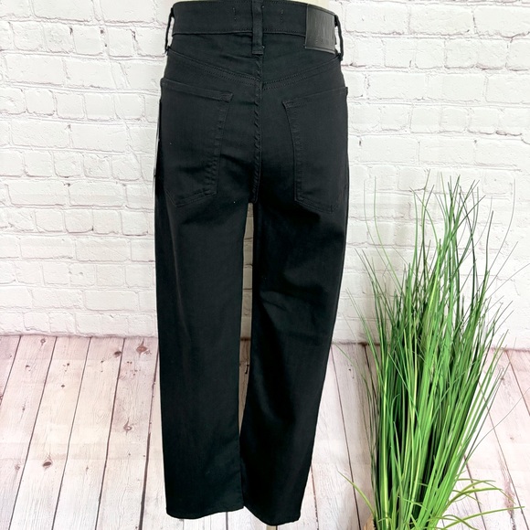 DKNY JEANS Waverly Straight Leg High Rise Black Jeans--27/4 - Picture 4 of 16